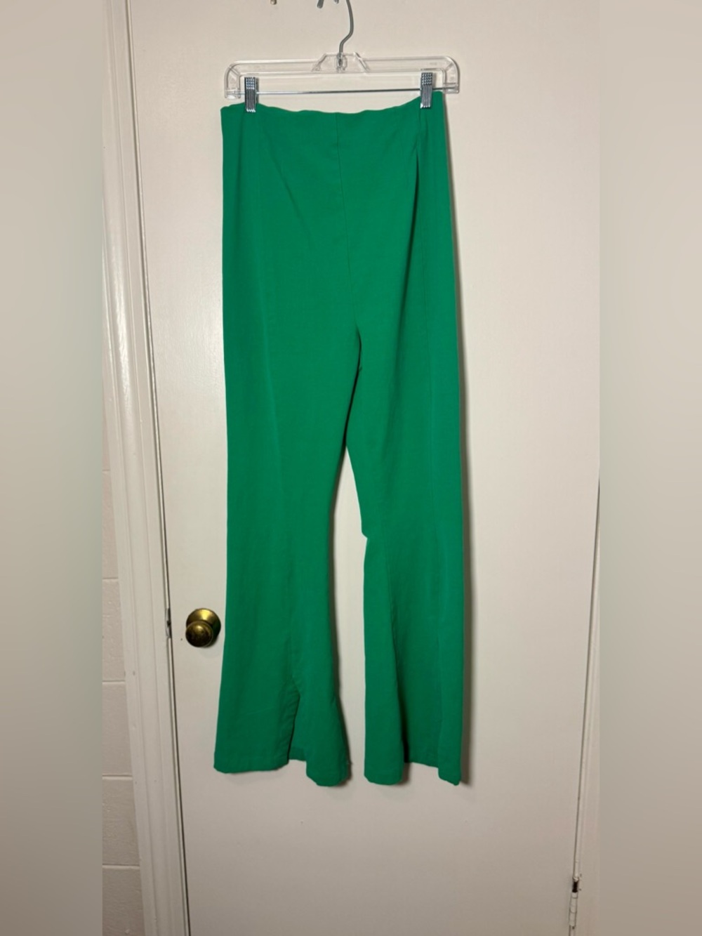 Free People Green Flare Leg Pants Large